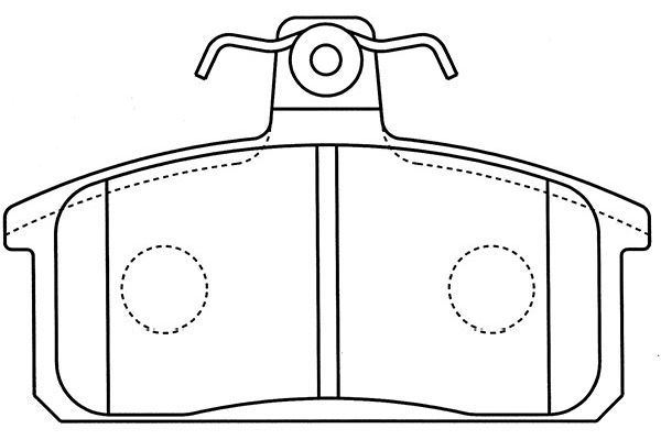 KAVO PARTS Комплект тормозных колодок, дисковый тормоз BP-8530